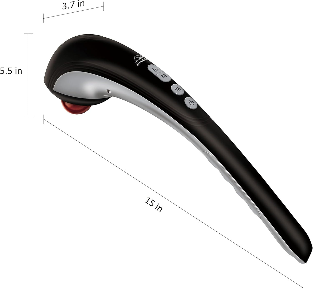 Masajeador de mano Snailax - Percusiones, Calor, Recargable