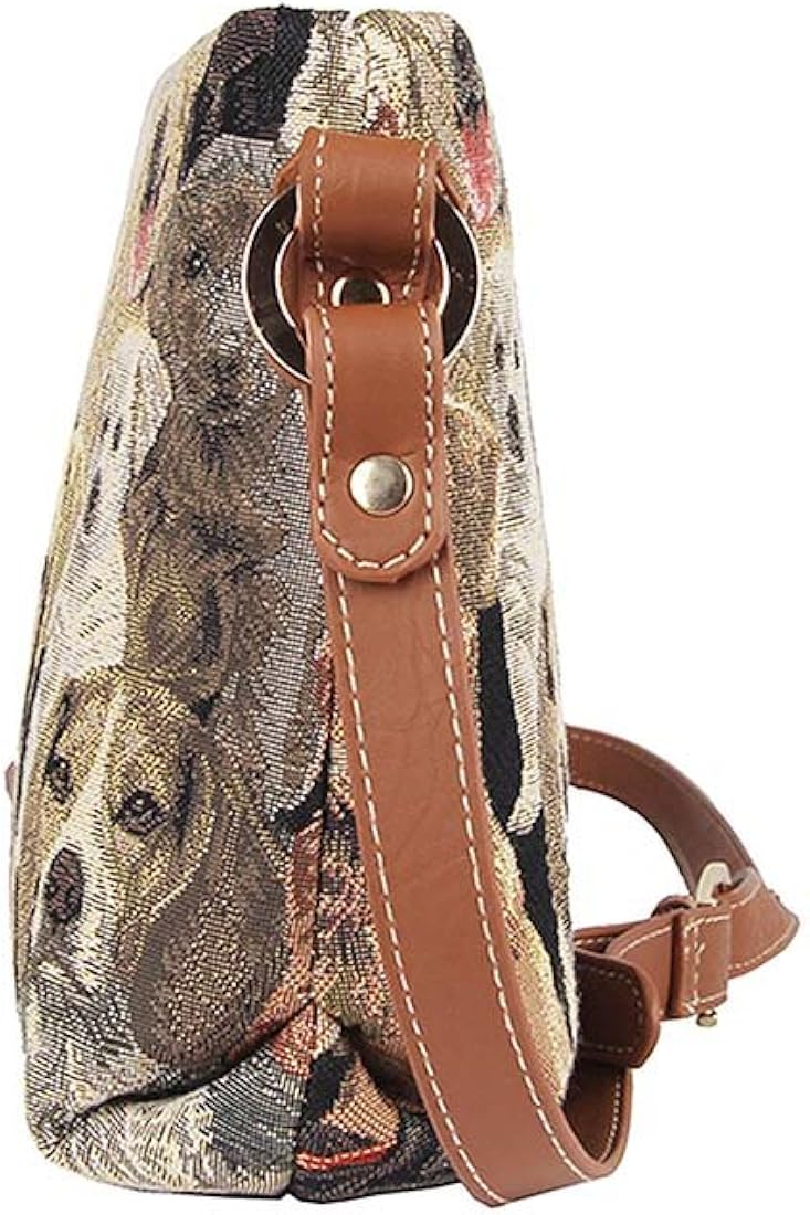 Bolso cruzado de tapiz para mujer Signare diseño de labrador¡