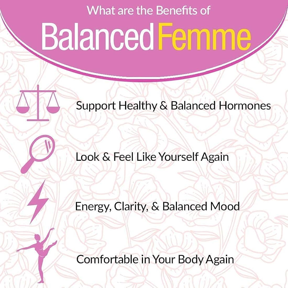 Apoyo natural equilibrado para síndrome premenopausia