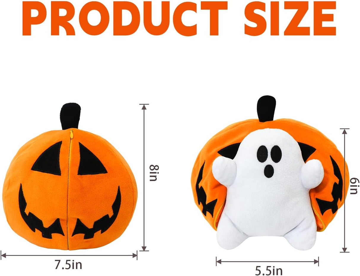Muñeco de Calabaza Fantasma - Suave y Acogedor - Juguete