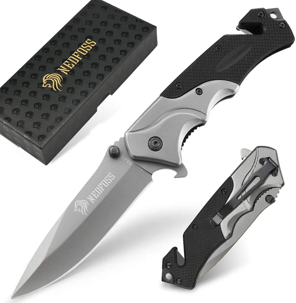 Cuchillo de bolsillo para hombre plegable multiherramienta