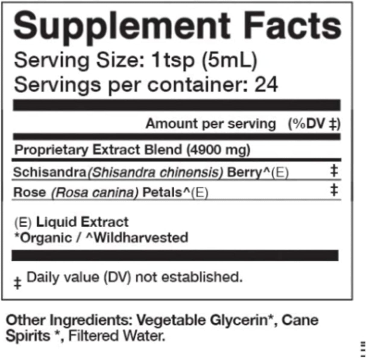 Anima Mundi Schisandra Rose Elixir Suplemento adaptógeno