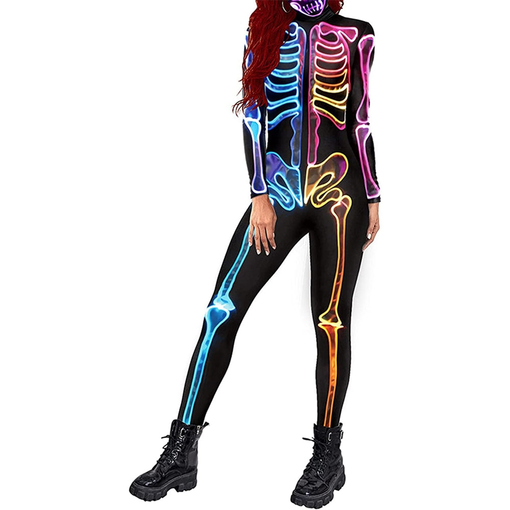 Disfraces de Halloween de esqueleto talla L rosado