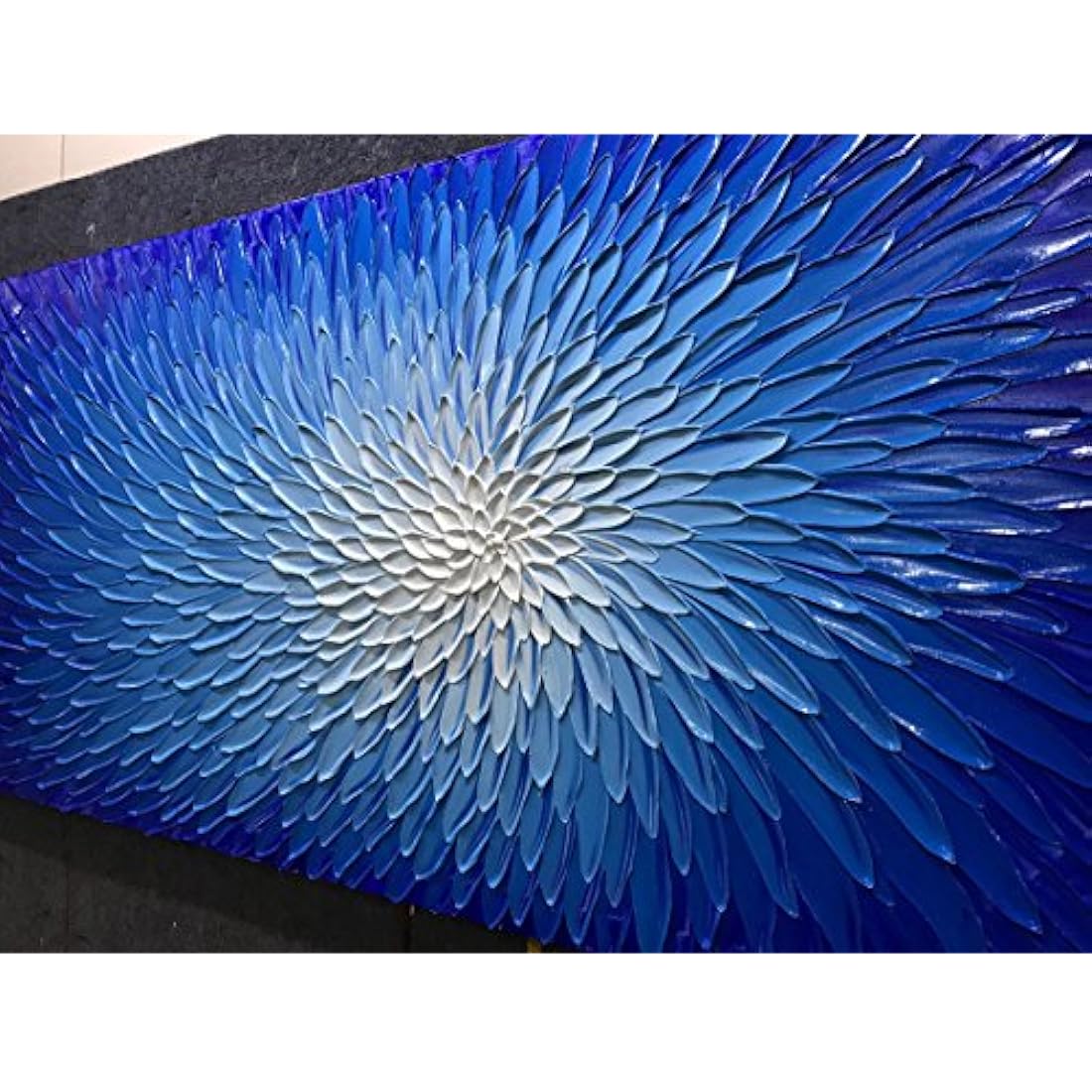 Arte abstrato Pinturas de flores 3D a mano sobre lienzo