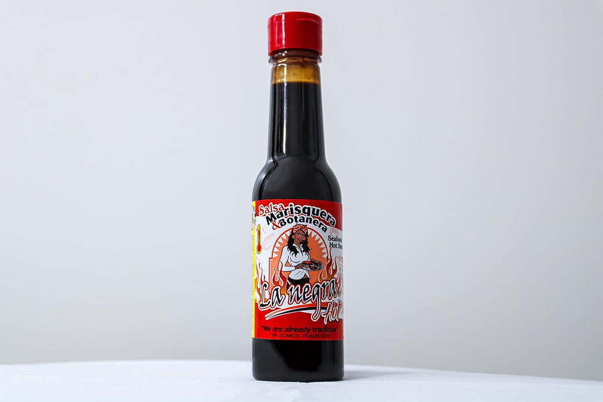 Salsa Marisquera La Negra Hot | Pack de 2 | 5.4 Oz Cada Uno
