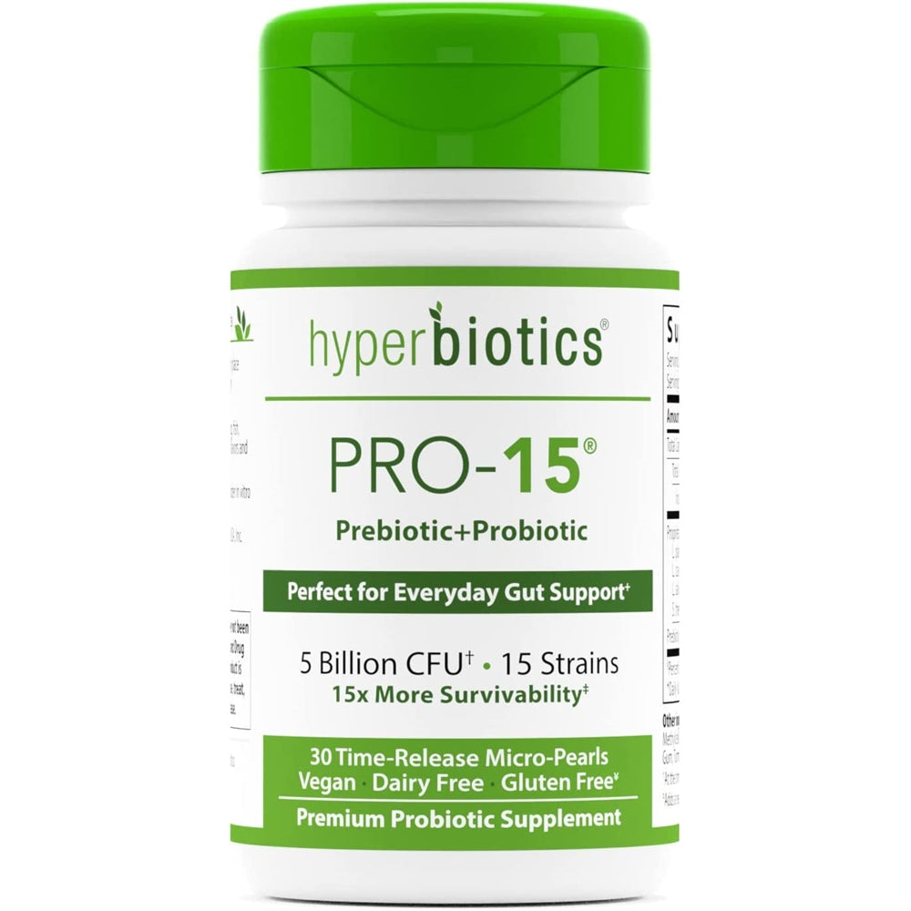 Suplementos Pro 15 probiótico vegano Salud digestiva 30 und
