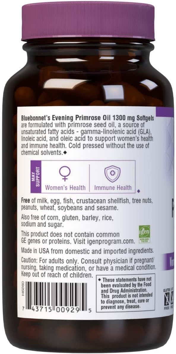 Suplemento Cápsulas blandas de aceite de onagra 1300 mg 90un