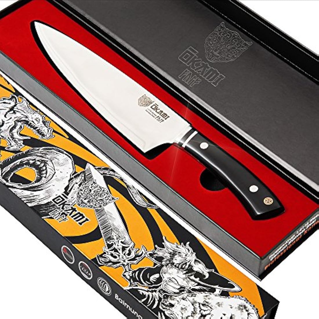 Cuchillos OKAMI  Cuchillo de chef 8 para Deluxe,