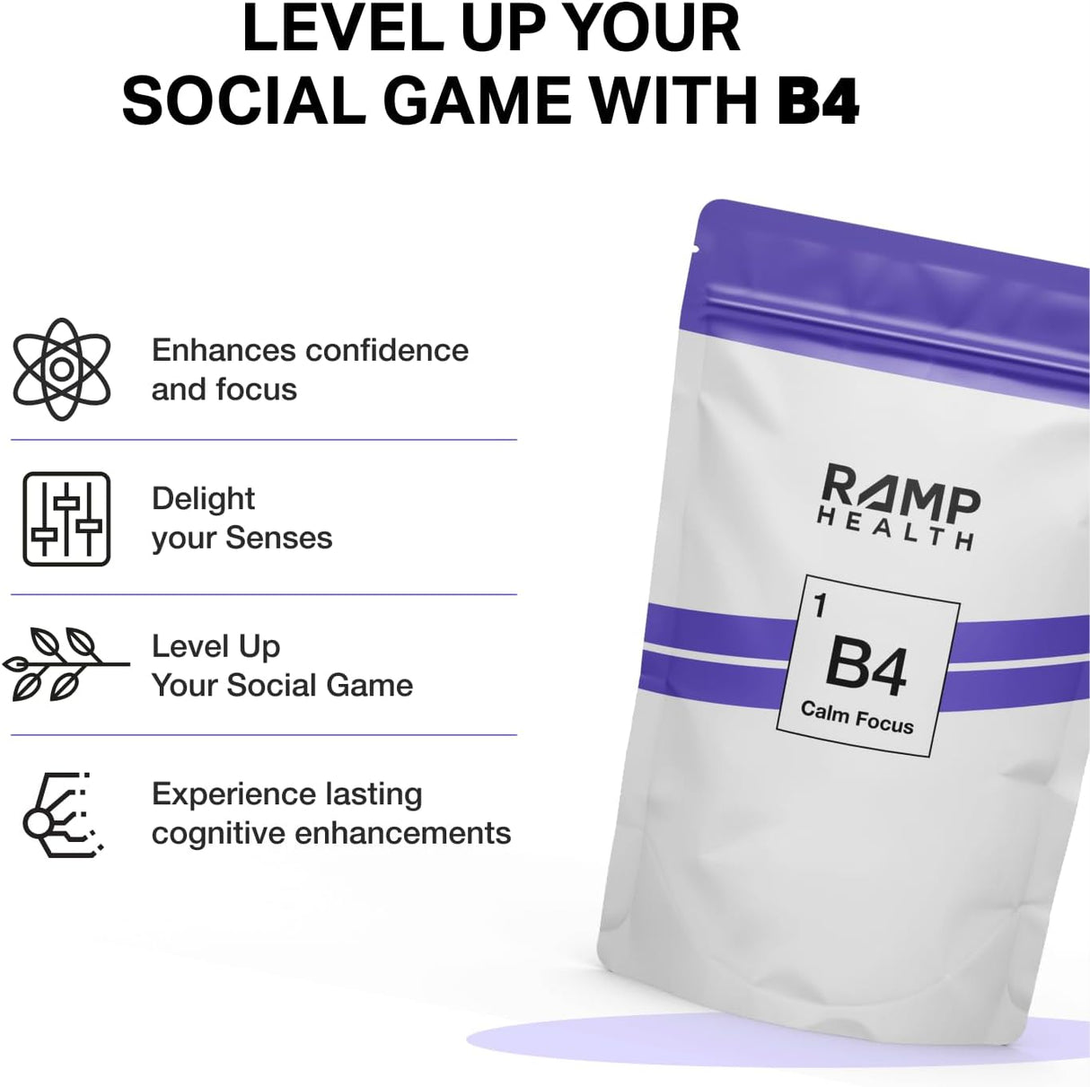 Suplemento B4 Calm Focus - Memoria y Enfoque - 20 Contenido