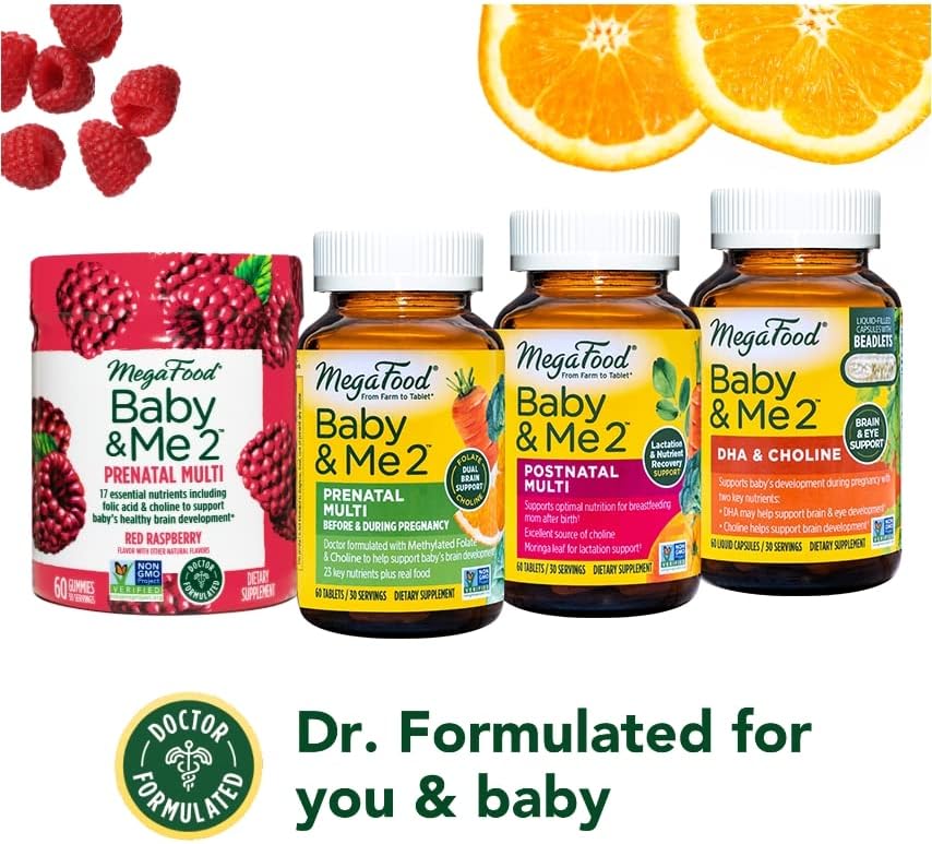 Suplemento MegaFood Baby & Me 2 Vitaminas posnatales 60und