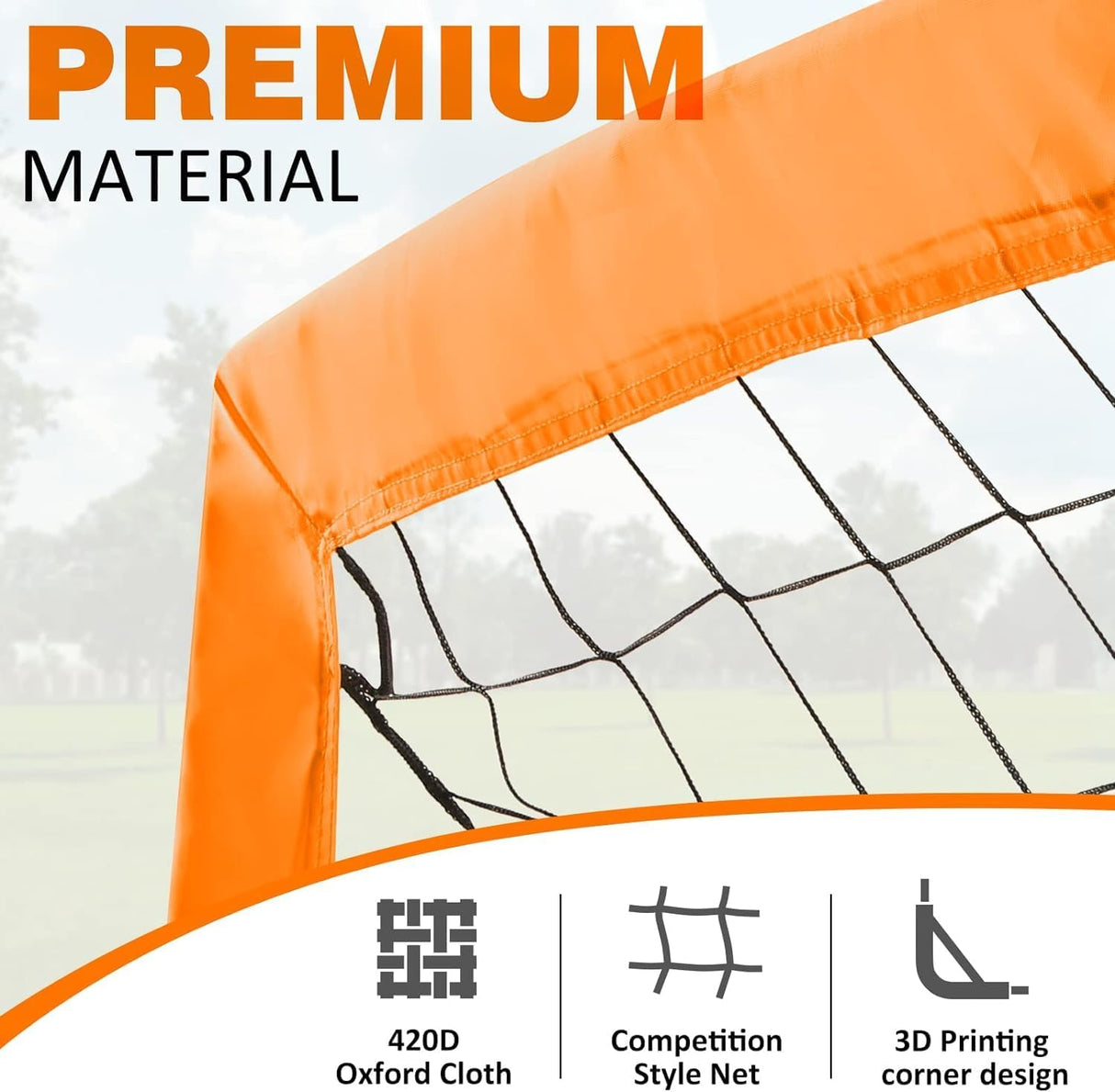 Porteria de futbol portatil para juegos al aire libre