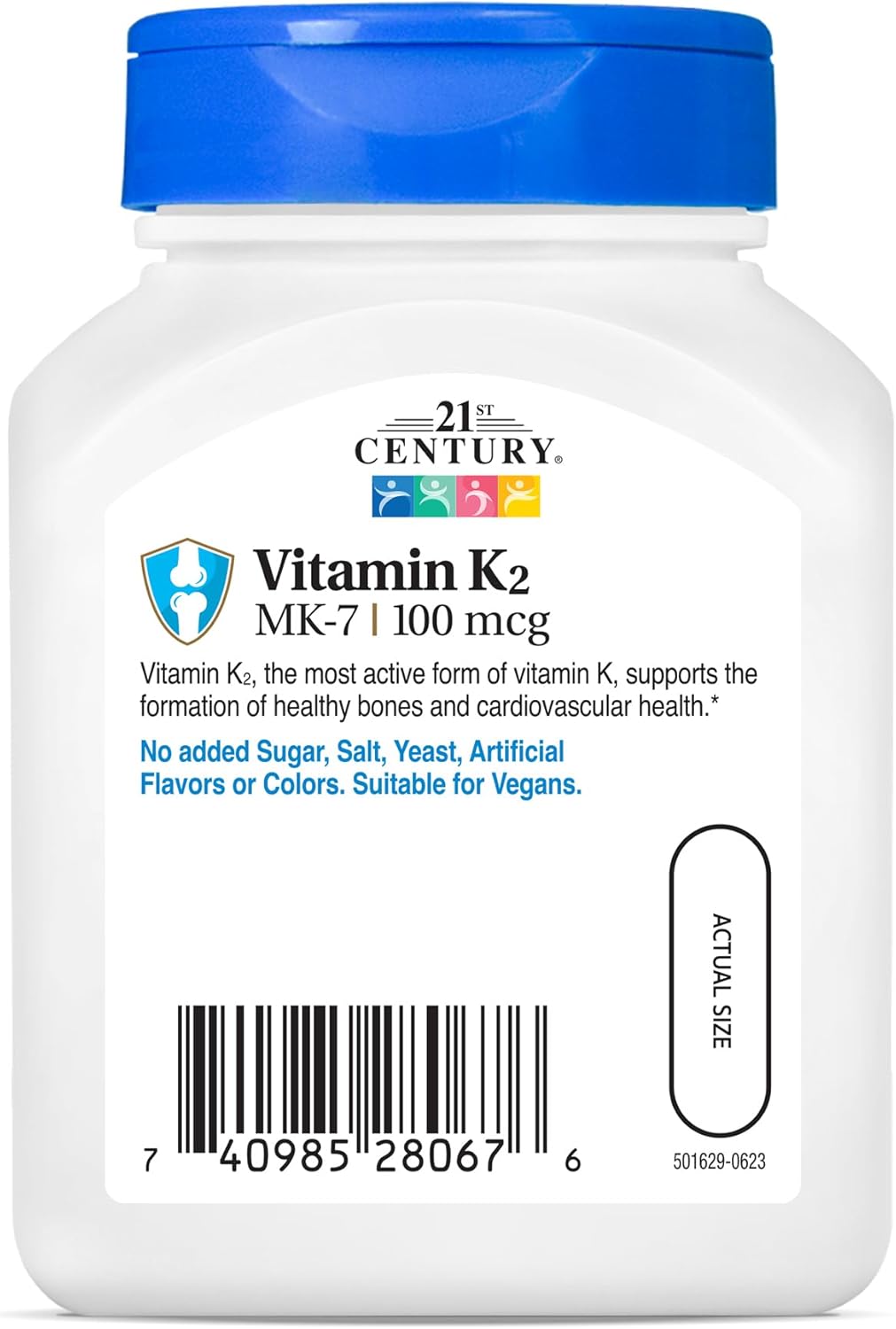 Vitamin K2 (MK-7) 100 mg Cápsulas Vegetarianas 110 pzas