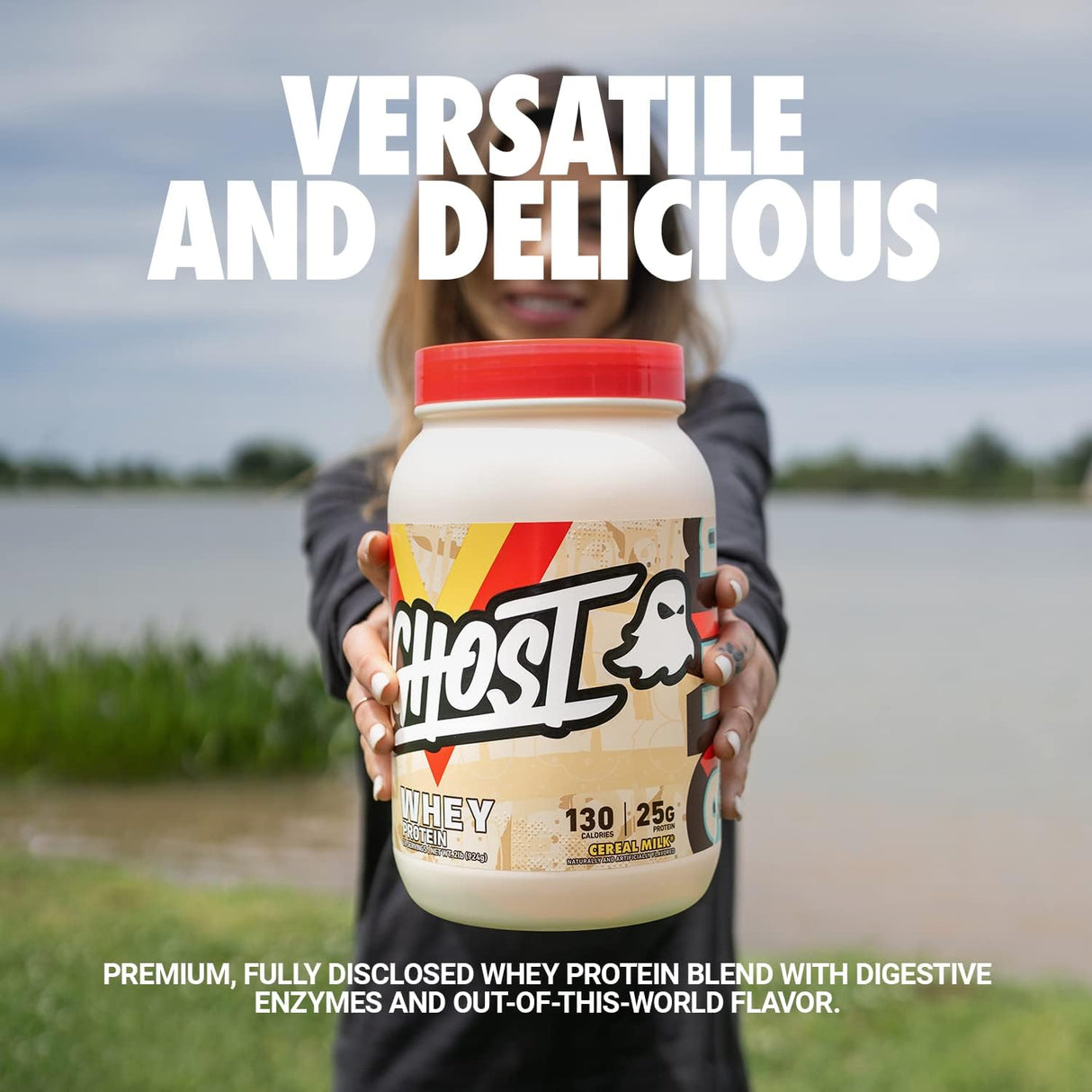 Proteína en Polvo GHOST, Cereal Milk, 25g, 2LB, Sin Gluten