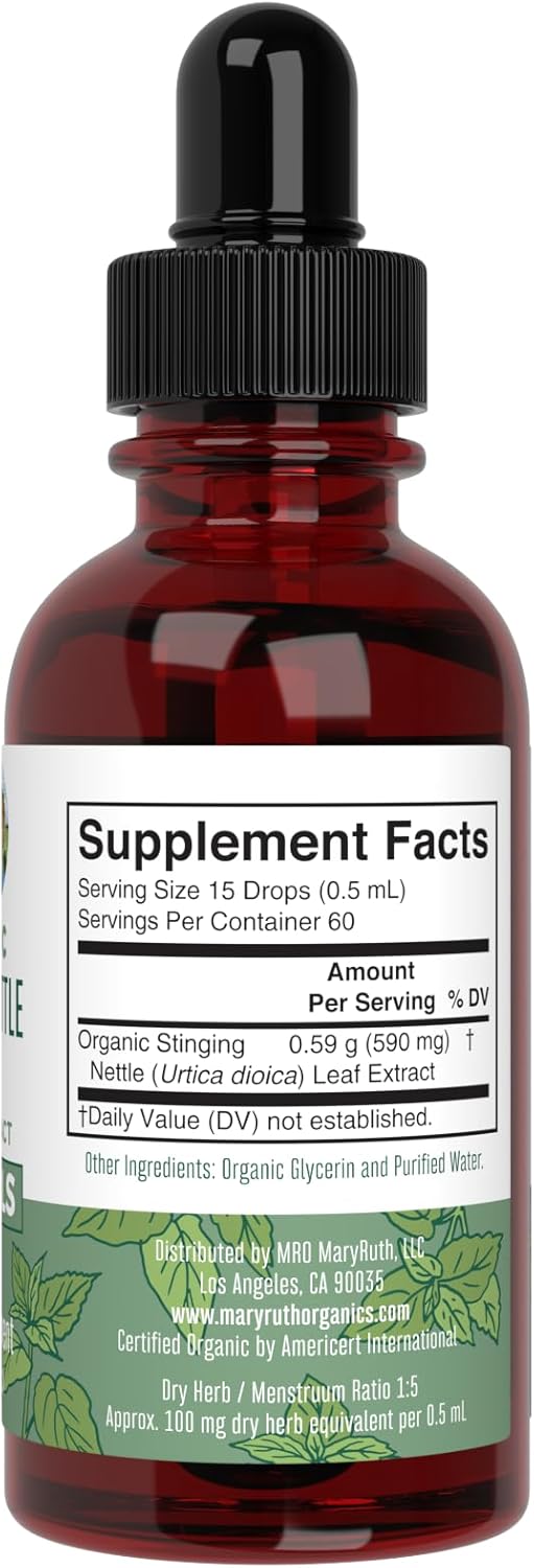 Extracto de Hoja de Ortiga MaryRuth Orgánico 1 fl oz Vegan