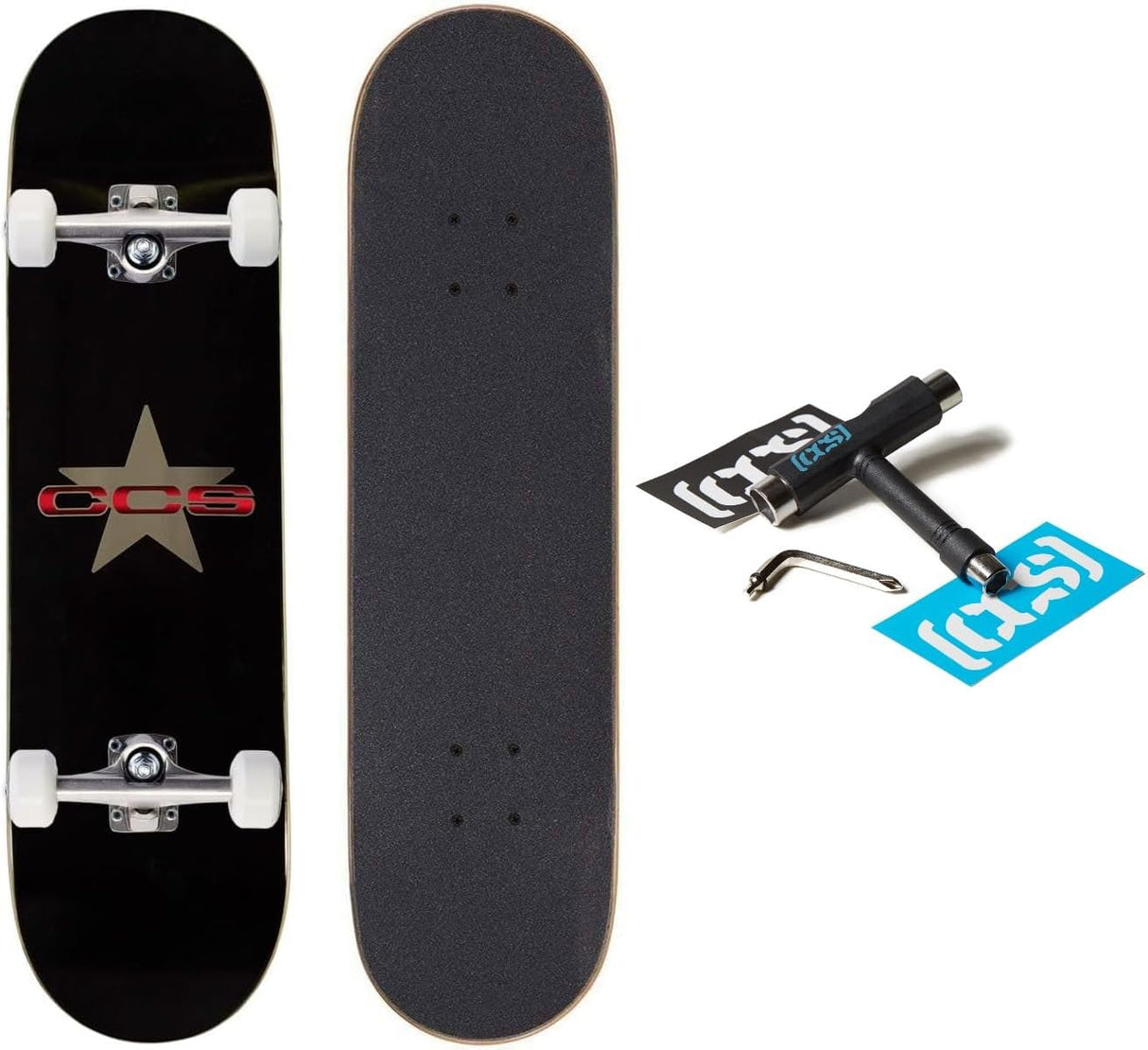 Skateboard Completo Profesional | Madera Arce | Montado y Accesorios