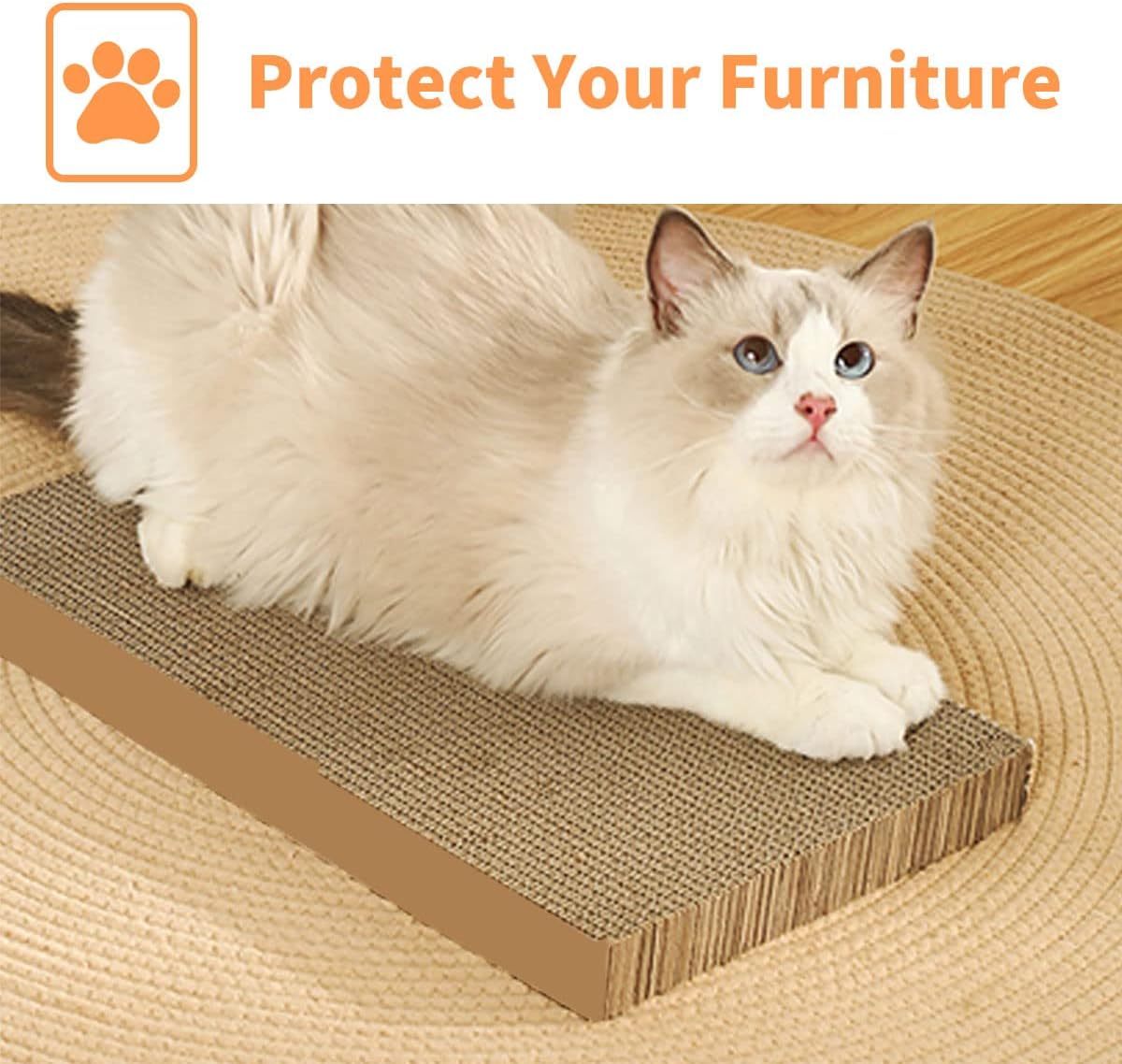 Caja de cartón rascador para gatos de interior 5 paquetes