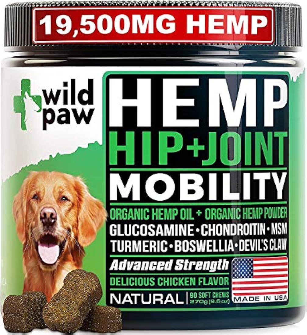Suplemento orgánico de cáñamo para caderas y articulaciones