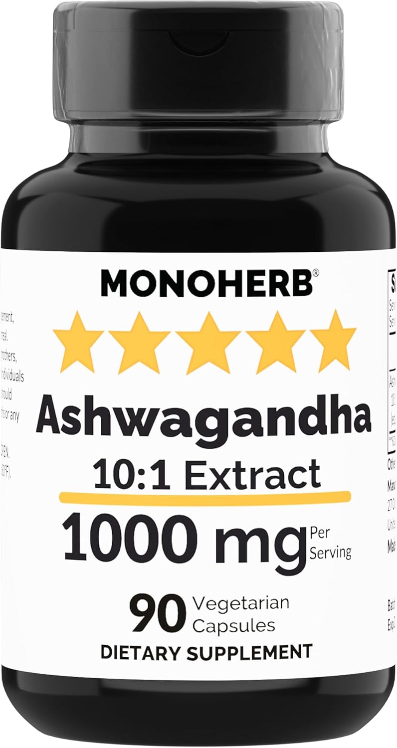 Extracto de Ashwagandha 1000 mg - 90 Cápsulas Vegetarianas