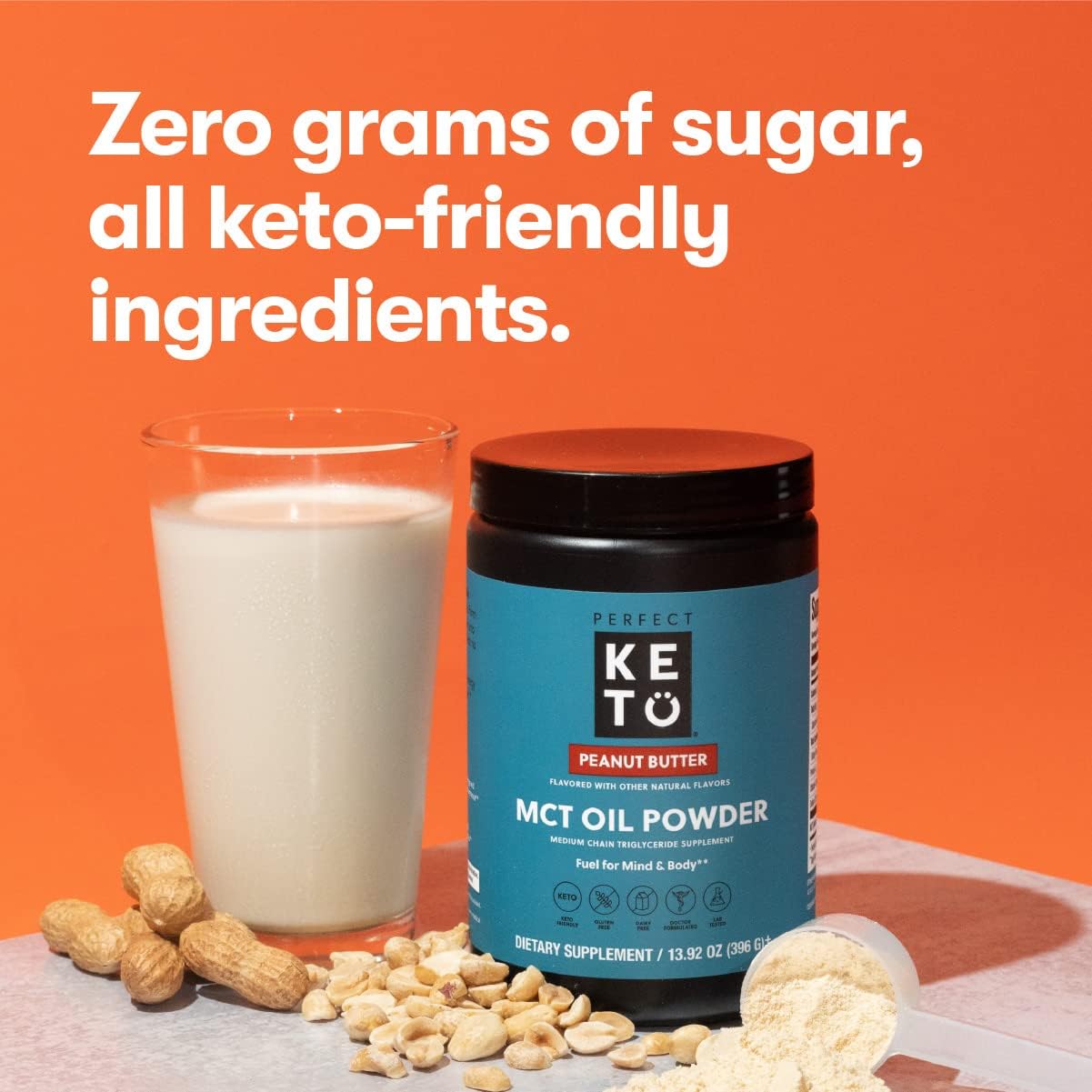 Suplemento Keto polvo de aceite de MCT& Triglicéridos