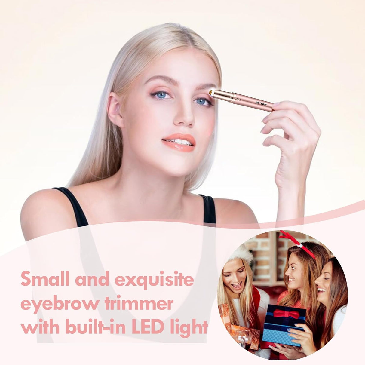 Recortadora de cejas recargable, depiladora eléctrica