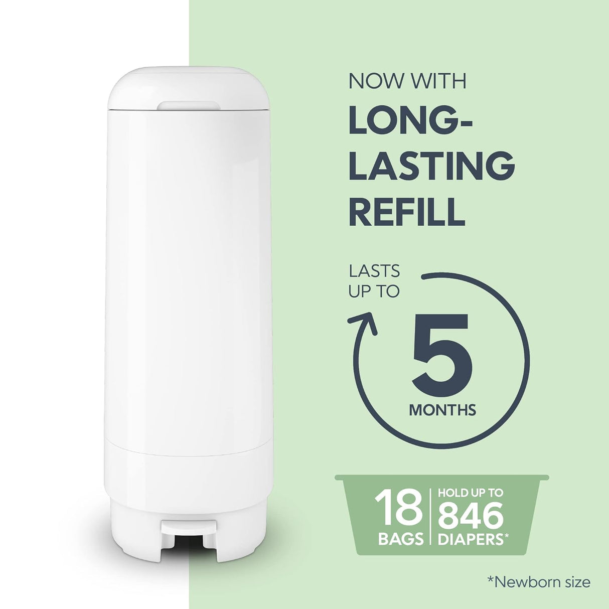 Pañalera Diaper Genie Signature con 1 Recarga y 18 Bolsas