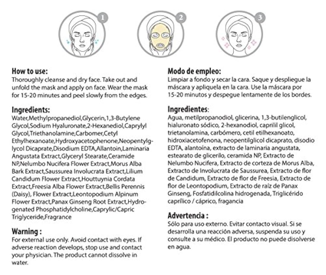 Celavi Essence Hoja de papel facial facial para el cuidado