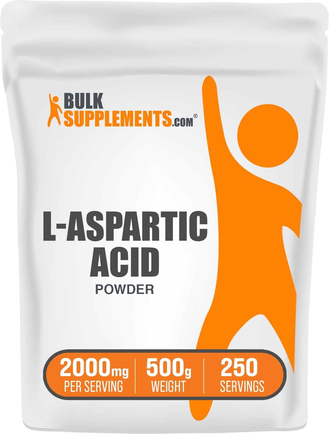 Suplemento BULKSUPPLEMENTS.COM Polvo de ácido L-aspártico