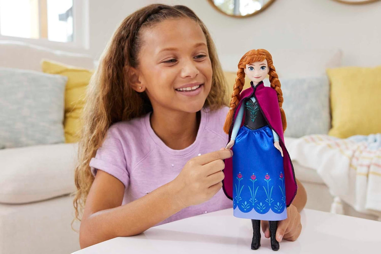 Muñeca Anna de Mattel Disney Princesas, Posable con ropa y accesorios