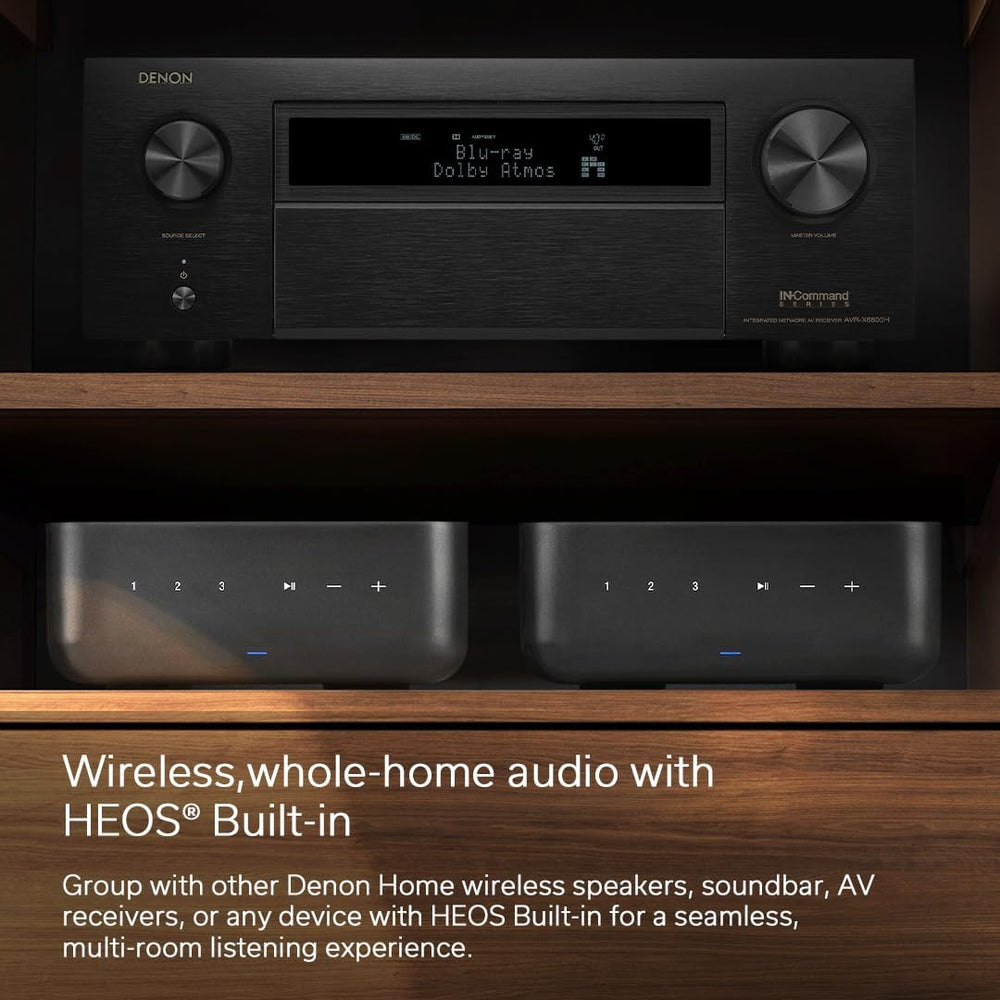 Amplificador Denon Home, 100W x 2, HEOS, Wi-Fi, AirPlay 2