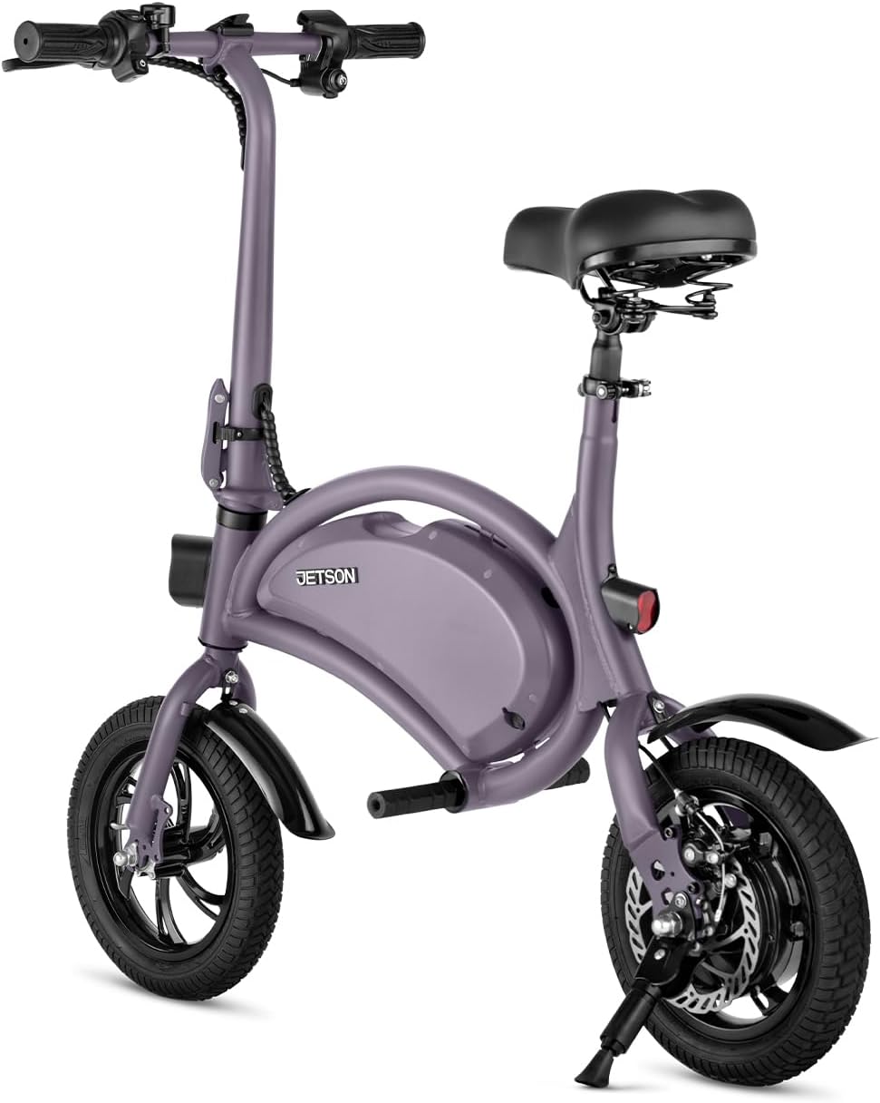 Bicicleta eléctrica Jetson Bolt, fácil de plegar, hasta 15.5 MPH