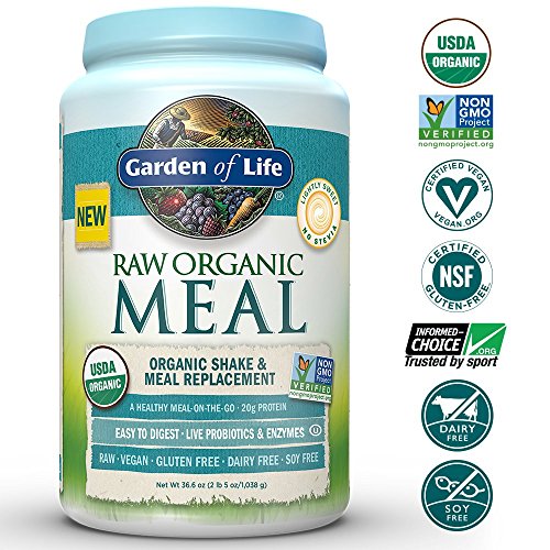 Polvo de proteína orgánica a base de plantas crudas