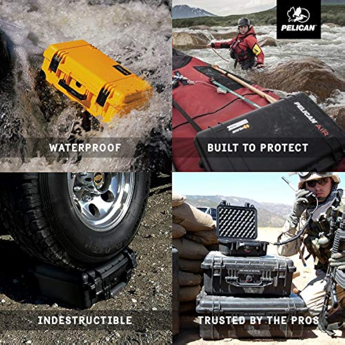 Estuche con divisores acolchados negro