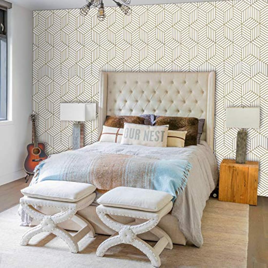 Wenmer - Papel de contacto geométrico hexagonal