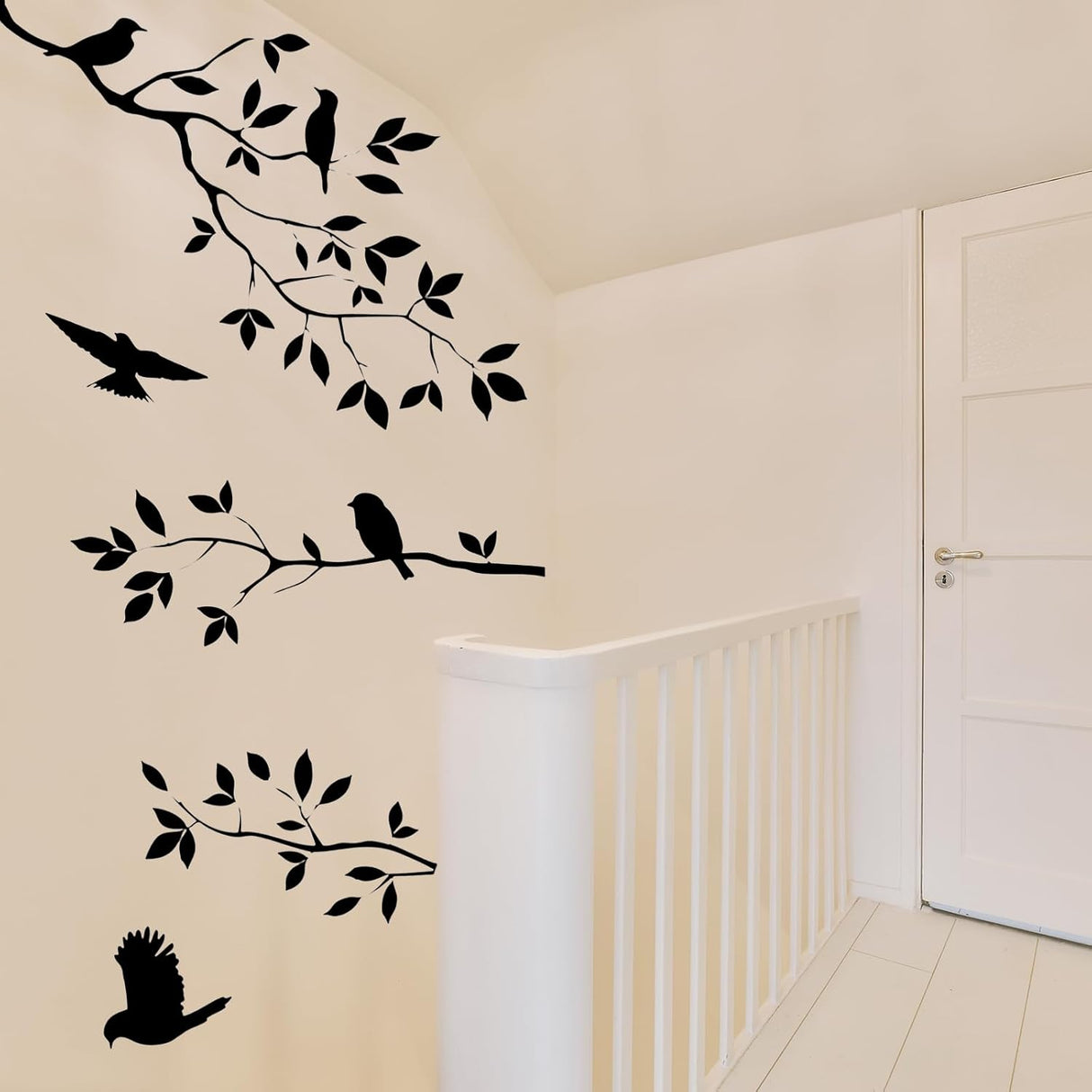 Pegatinas de Pájaro en Rama, Decoración para Pared