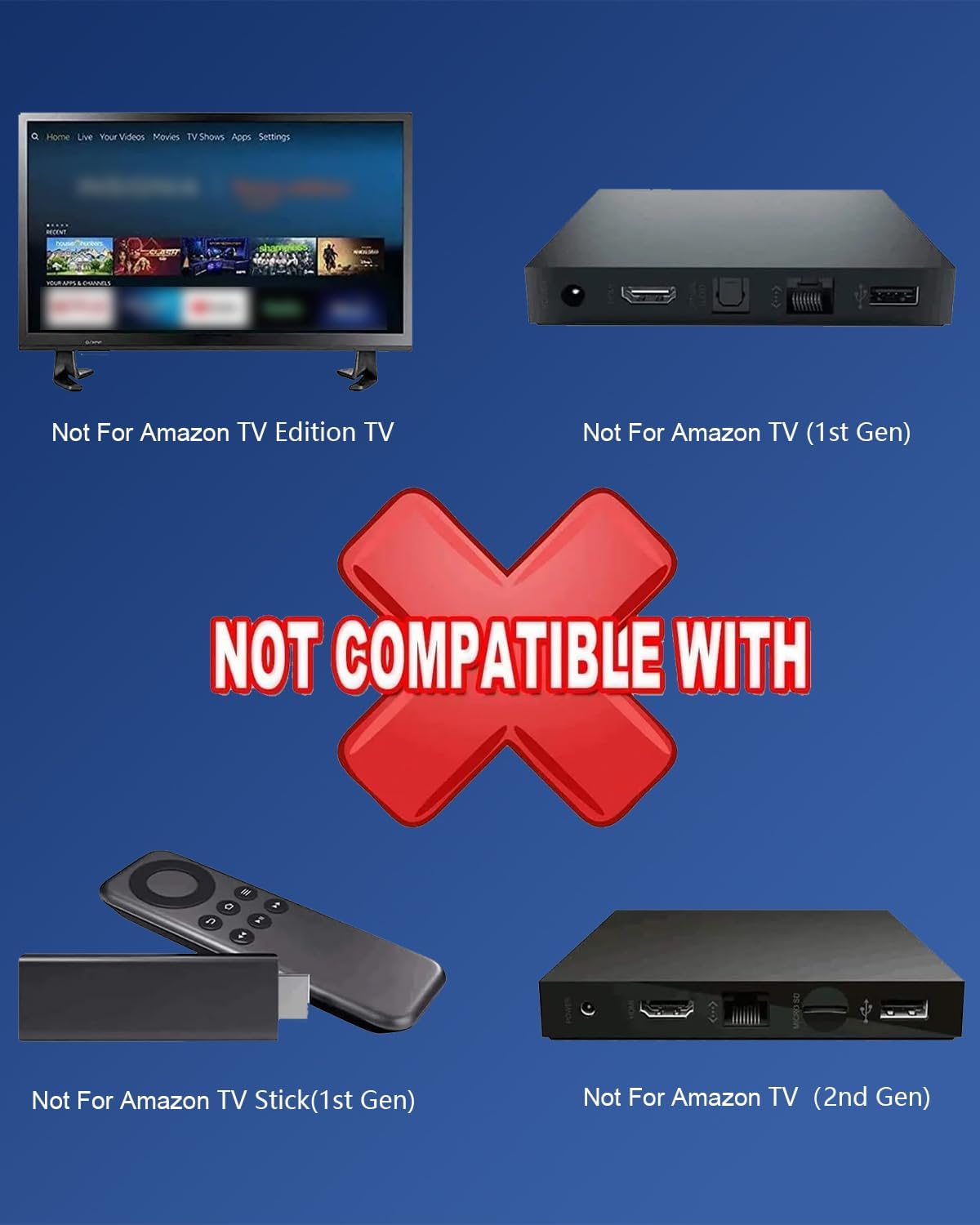 Control remoto DR49WK B PE59CV para Amazon Fire TV Stick