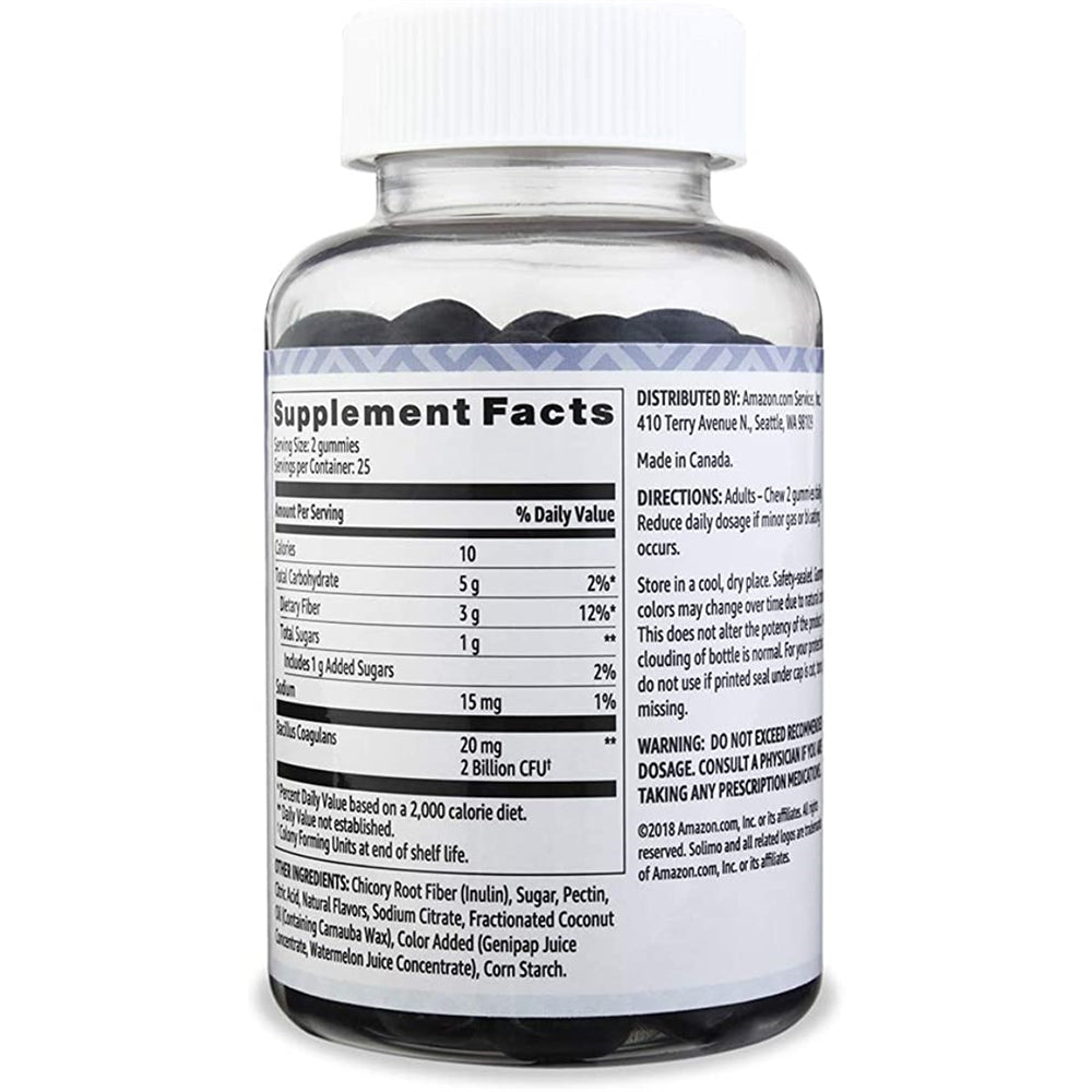 Suplemento Gomitas masticables de acción prebiótica 50 un