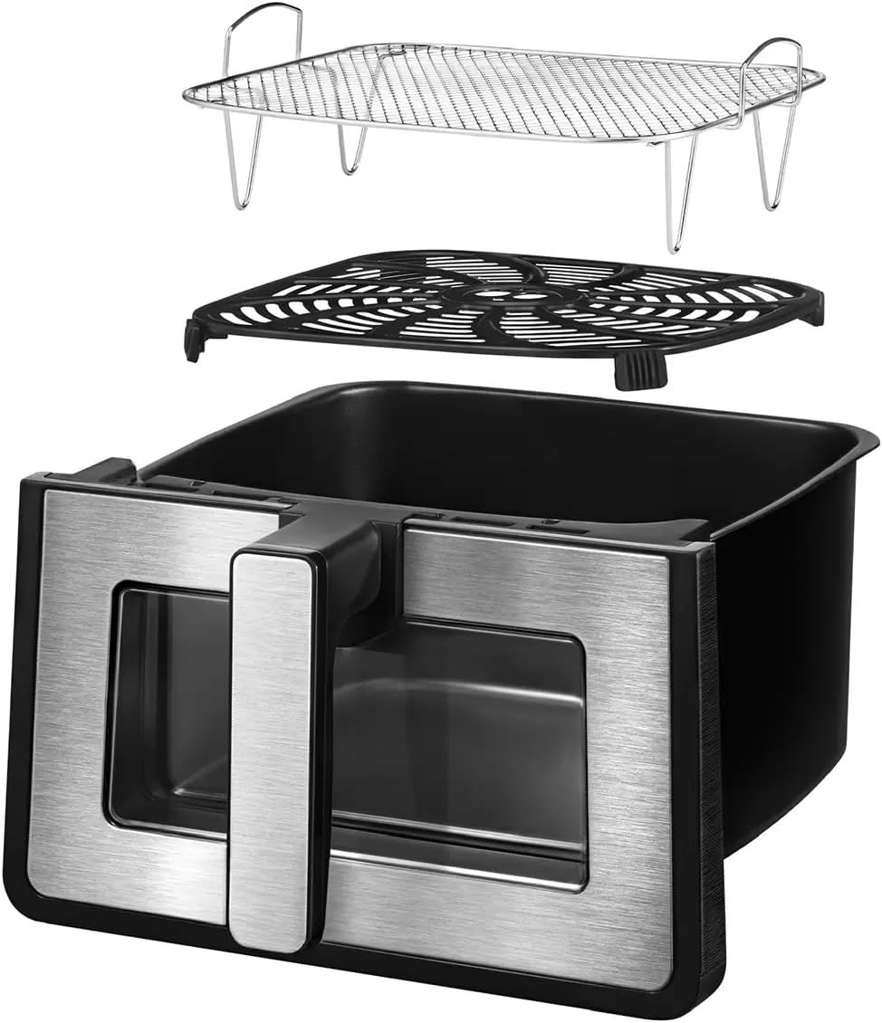 Freidora de aire Gourmia 7.5L con ventana y luz, Mod. GAF858