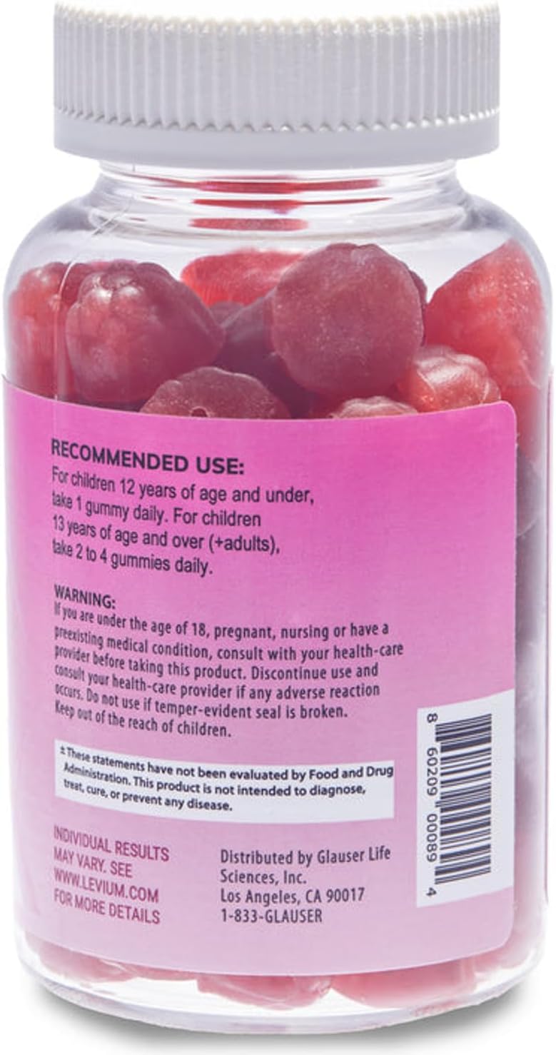 Gomitas Calmantes Levium | Suplemento Natural | 60 Conteo