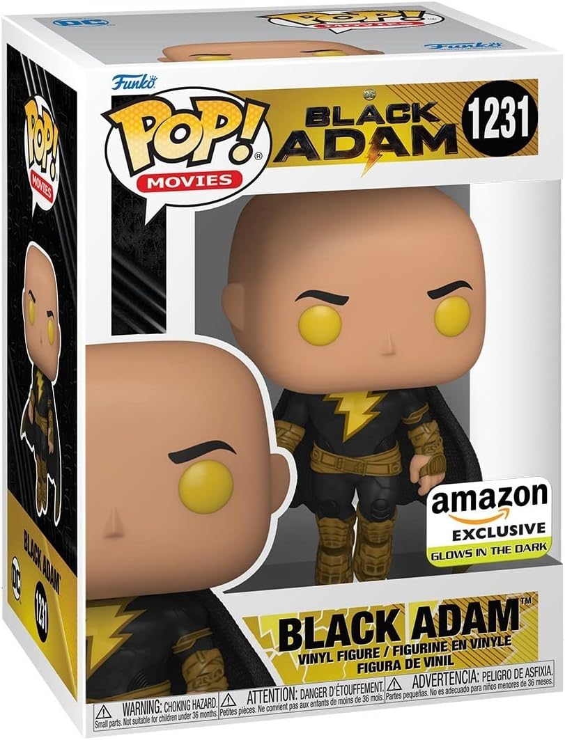 Funko Pop! Black Adam - Vuelo con Capa (Glow) - Exclusivo Amazon