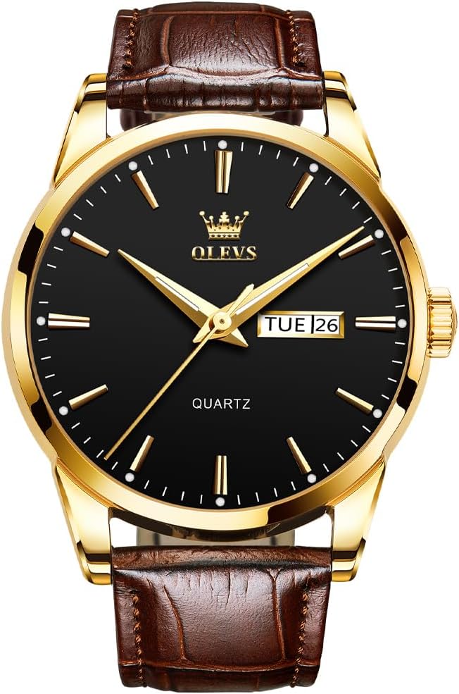 Reloj para hombres cronógrafo marrón WD-S-G6898PZ-JH OLEVS