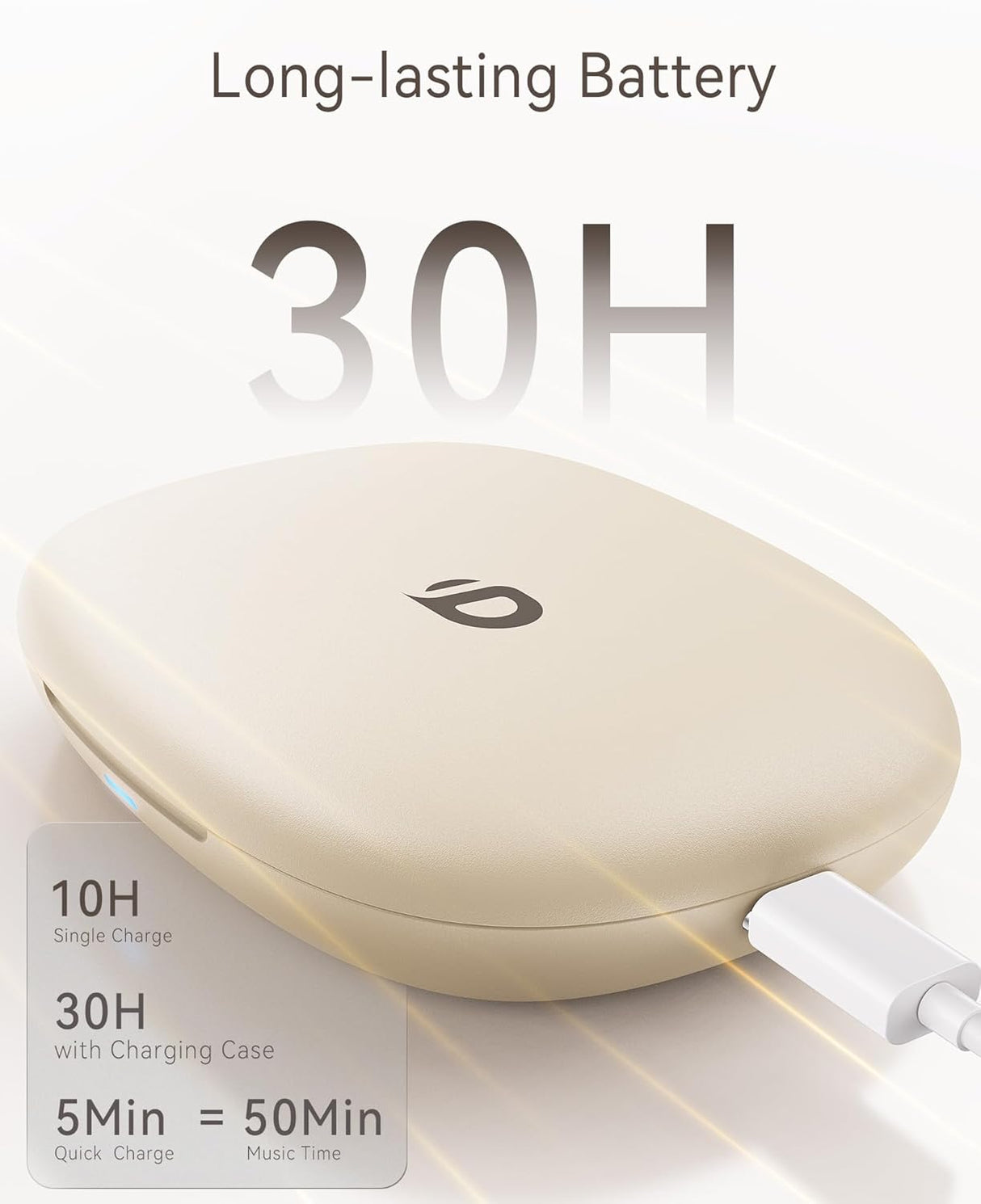 Auriculares Inalámbricos Abiertos con Control Táctil y Cancelación