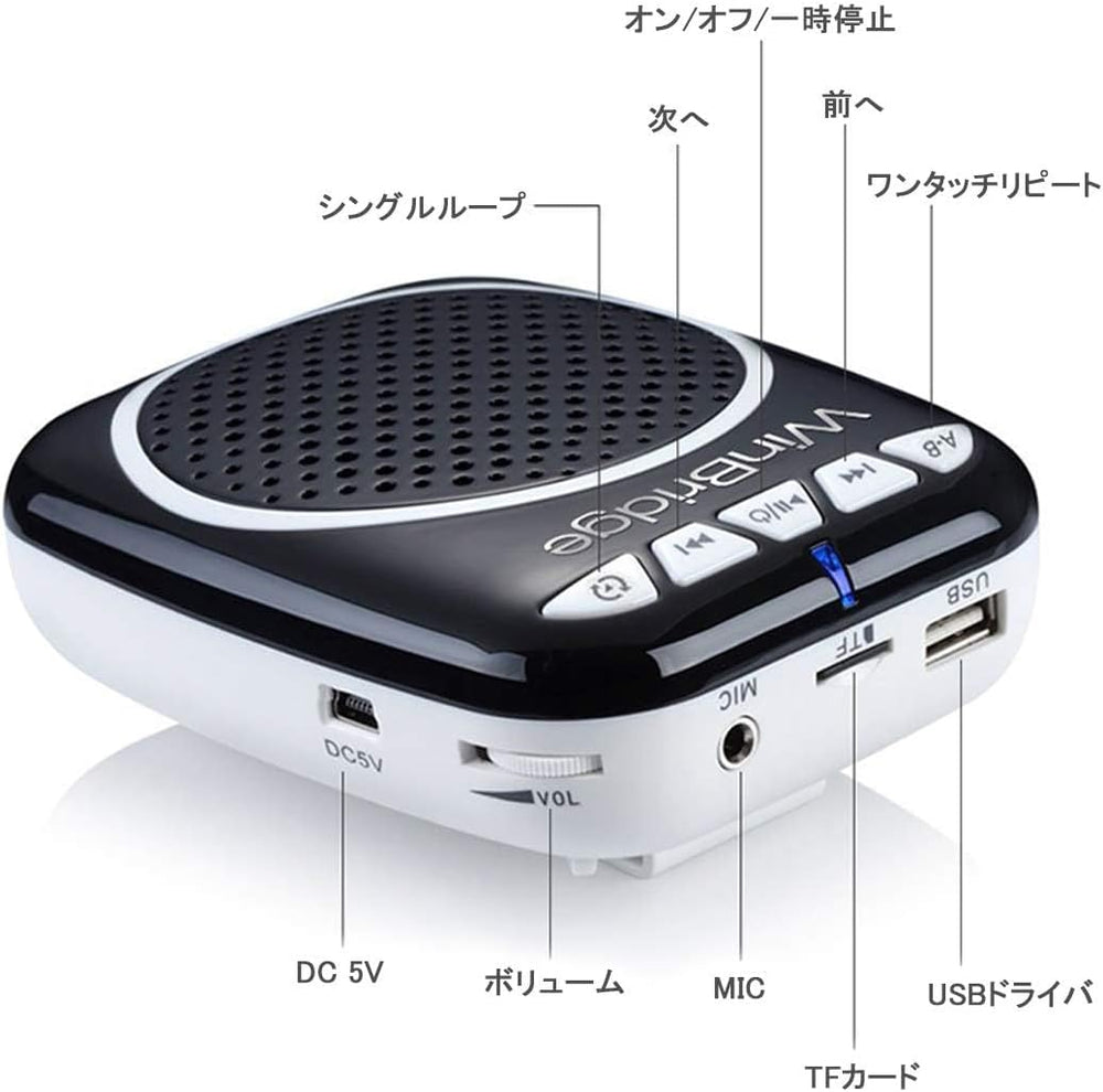 Amplificador de Voz Portátil Recargable con Micrófono WB001