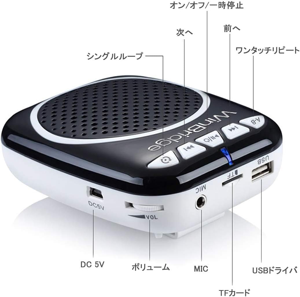 Amplificador de Voz Portátil Recargable con Micrófono WB001