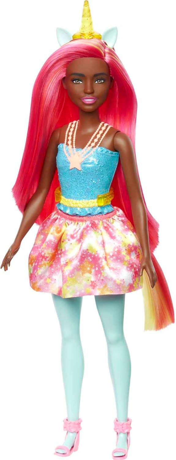 Barbie Dreamtopia Muñeca Unicornio con accesorios y falda