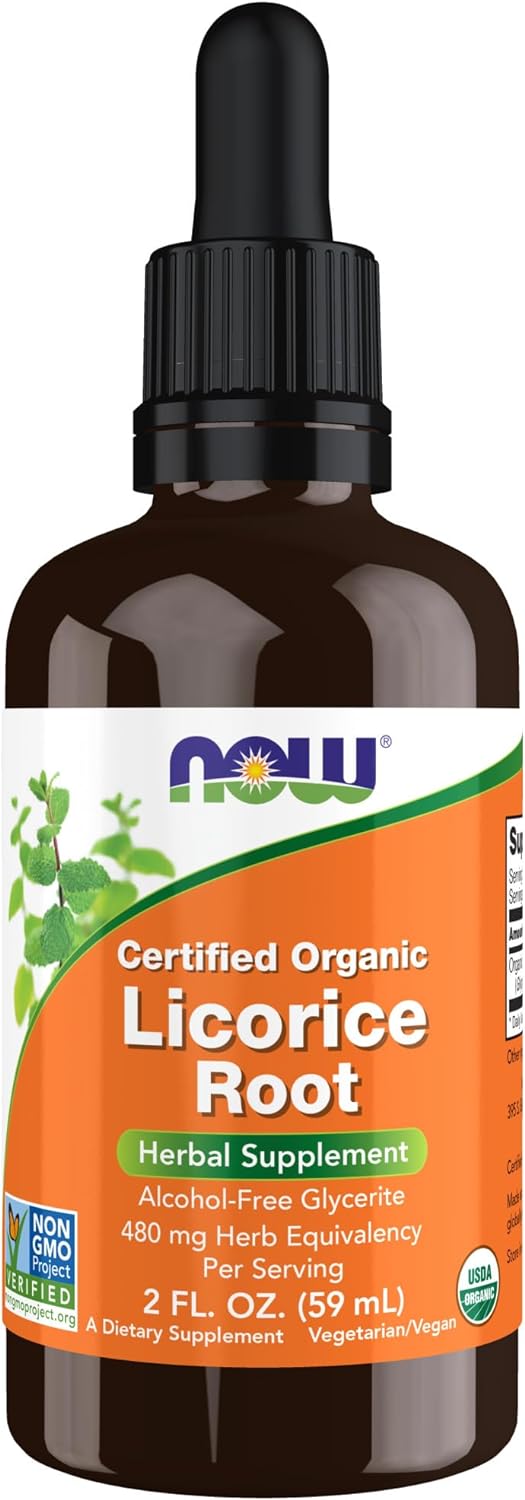 Raíz de Regaliz Orgánica 2 fl oz - NOW Foods Suplementos