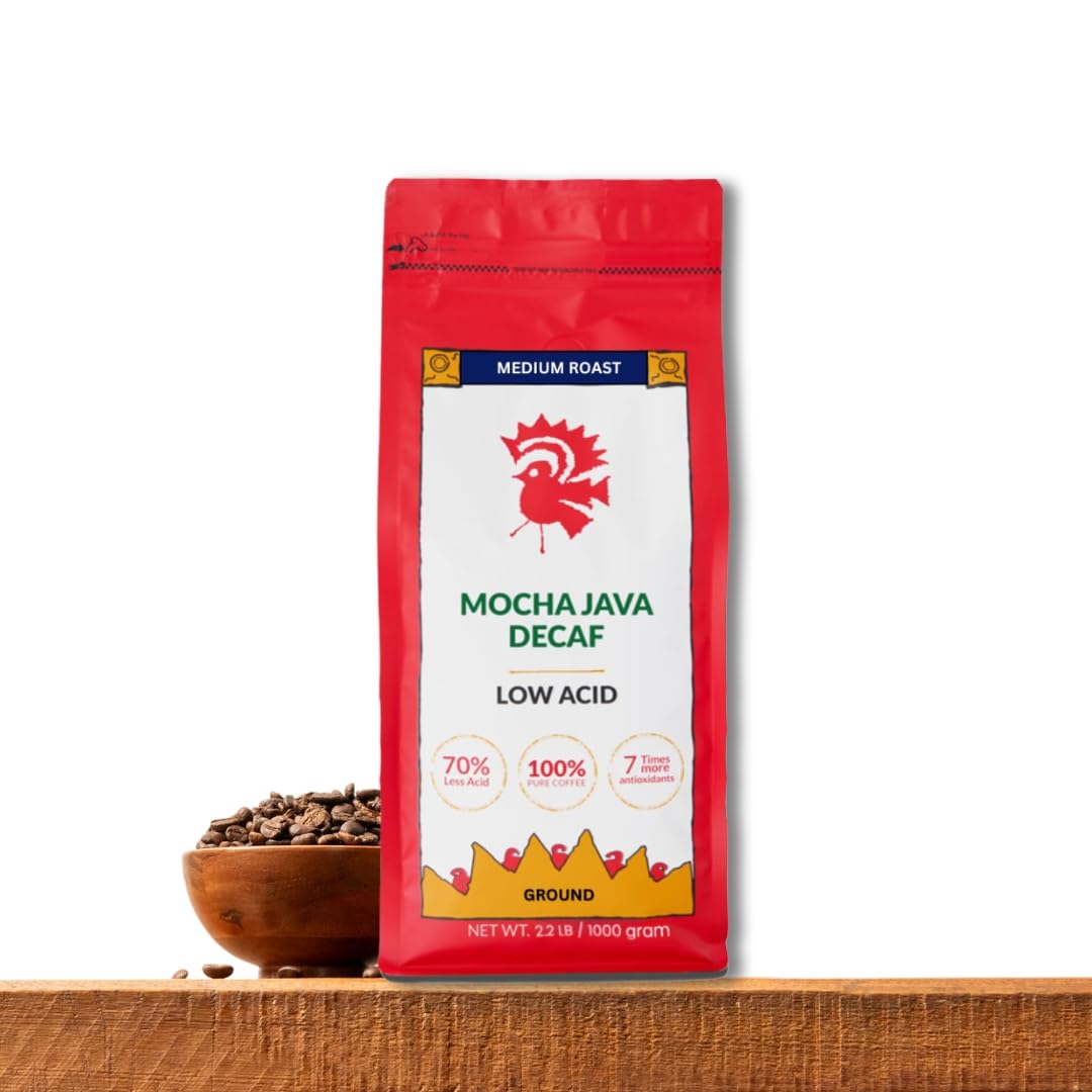 Café Puroast Bajo Ácido Molido Decaf Mocha Java 2.2 LB