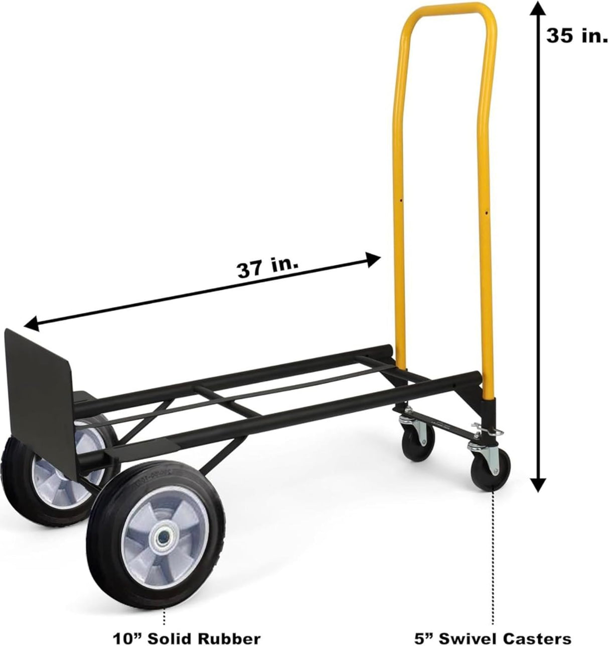 Carretilla Convertible Simpli-Magic 800 lb, 10 Ruedas Sin Aire
