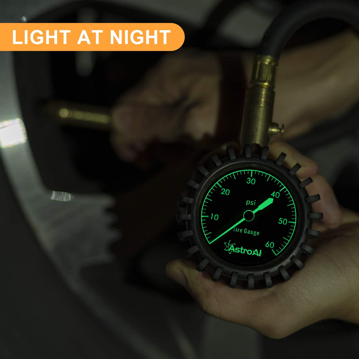 Medidor de presión de neumáticos certificado ANSI B40.1