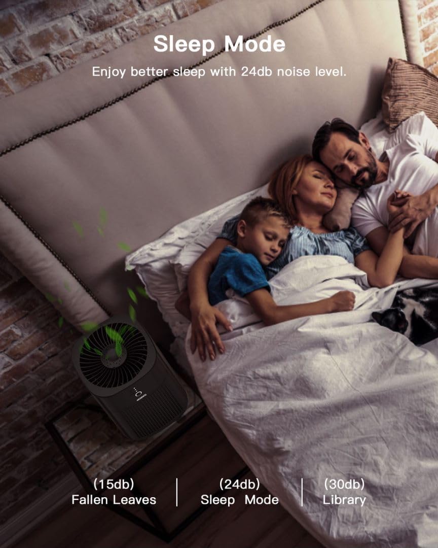 Purificador de aire para dormitorio HEPA HY1800