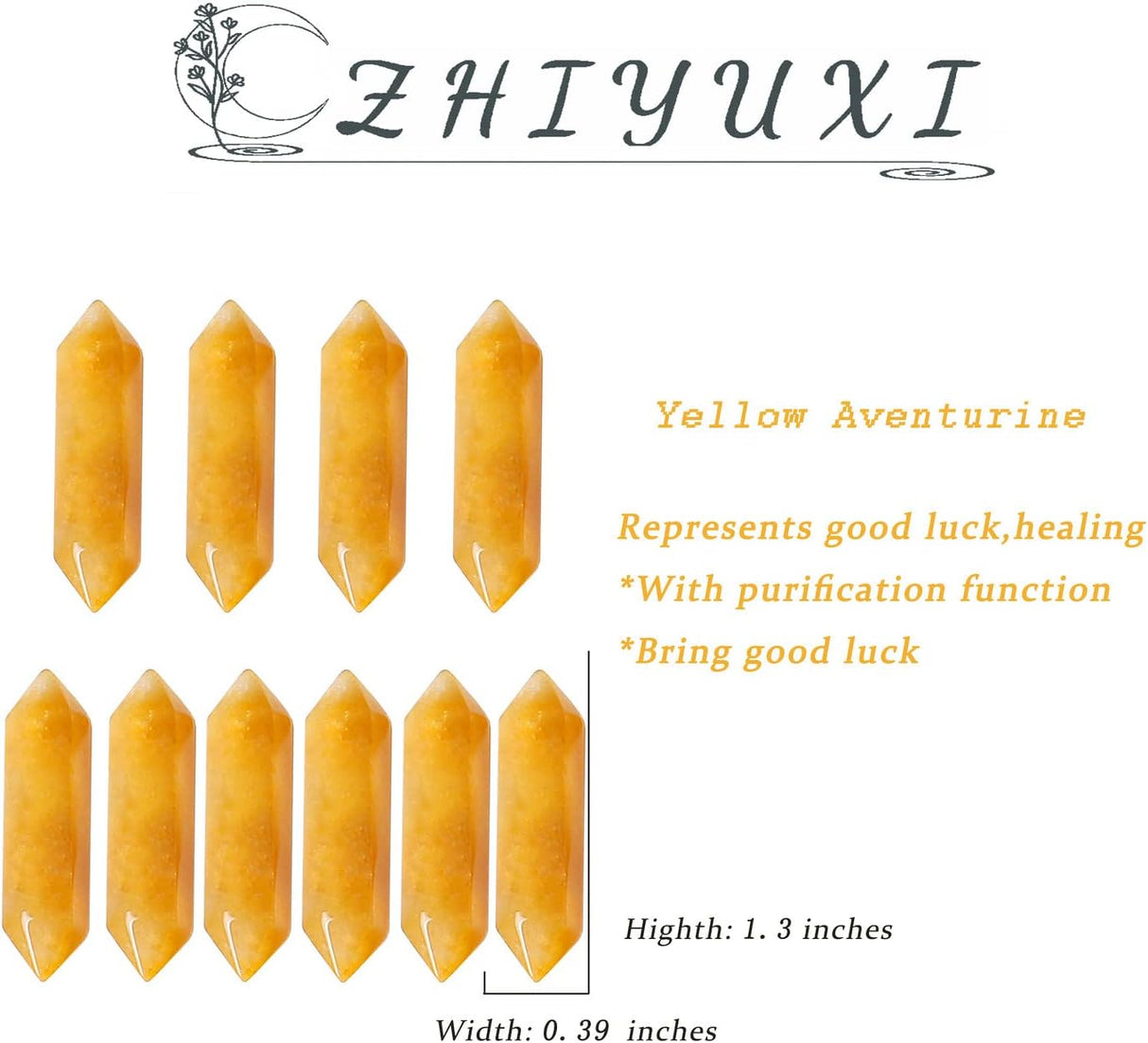 Piedras de Aventurina Amarilla para Sanación y Decoración